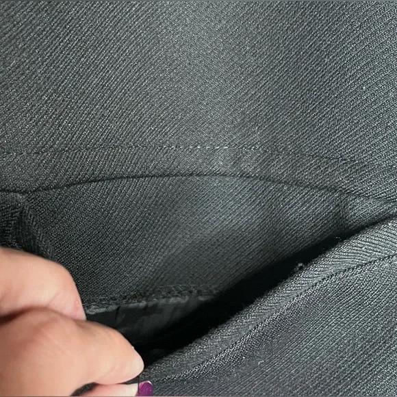 H&M short wool-blend coat women size 4 black long sleeve lined - Picture 10 of 14